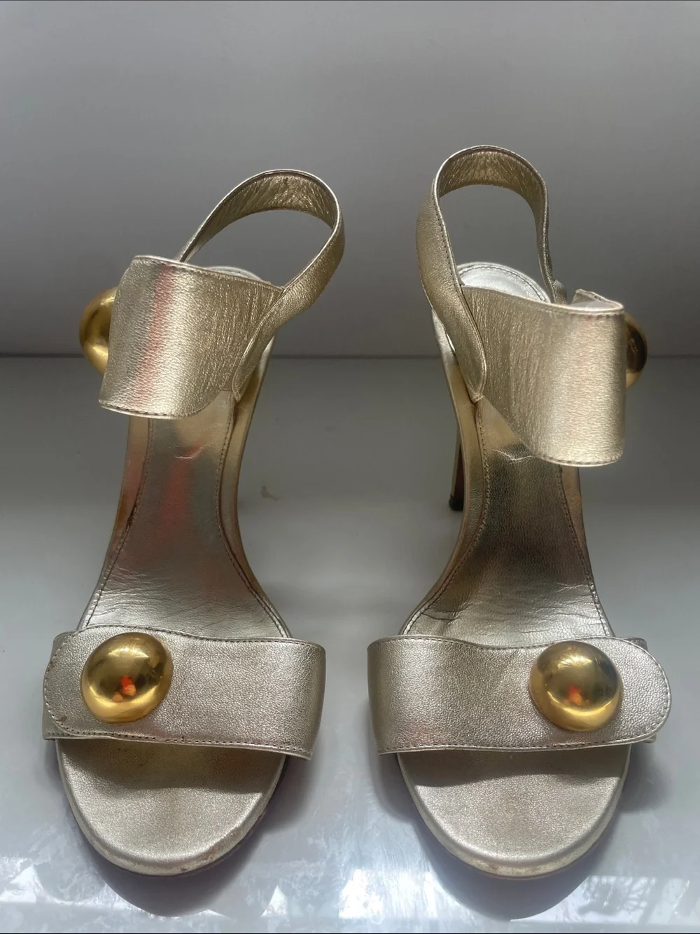 Sergio Rossi chic metallic